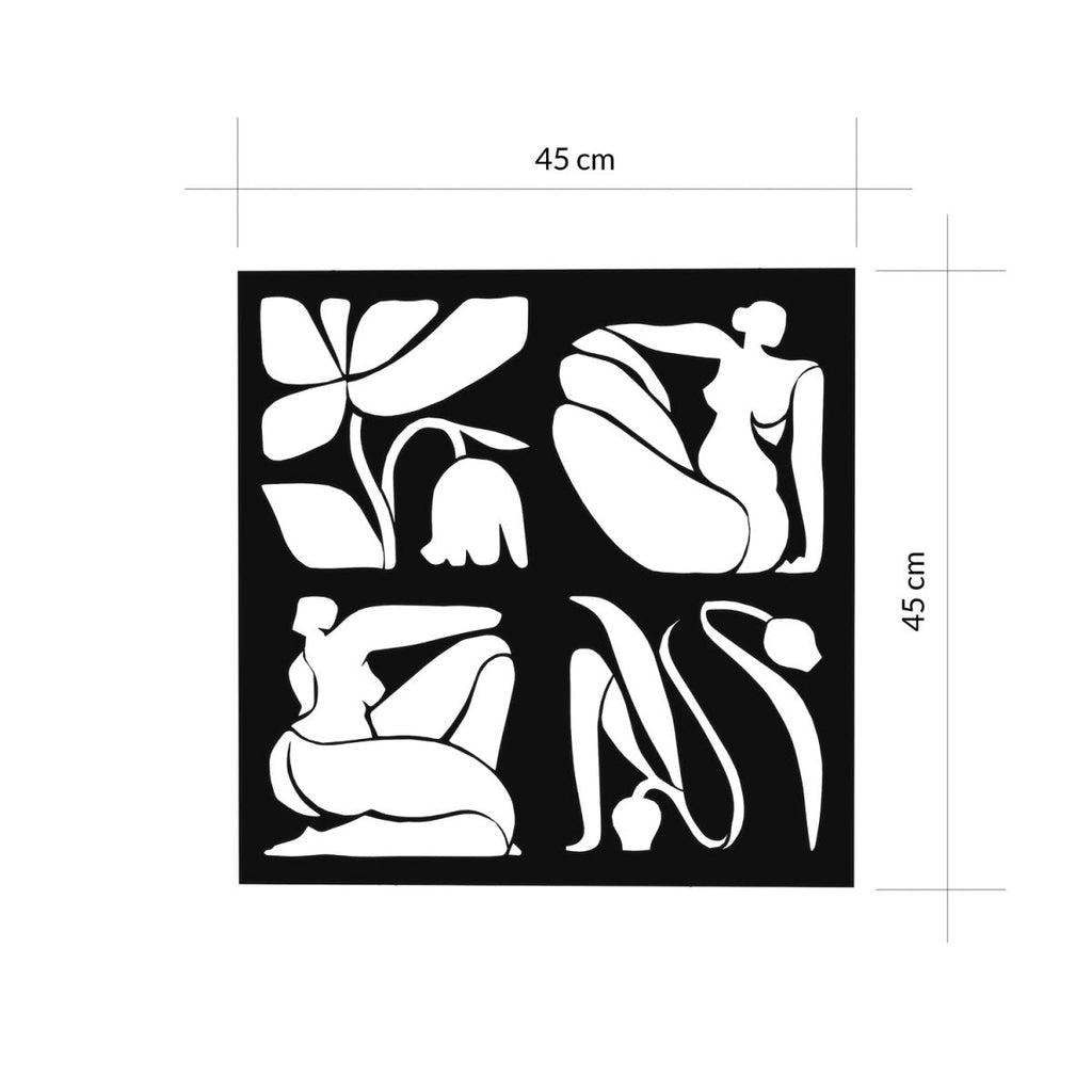 Decortieliving - Aitus Modern Metal Wall Art Home Decorative Ornament
