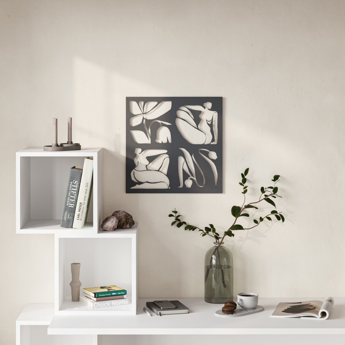 Decortieliving - Aitus Modern Metal Wall Art Home Decorative Ornament