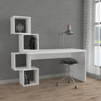 Decortieliving - Balance Modern Desk With Shelves 153.5cm