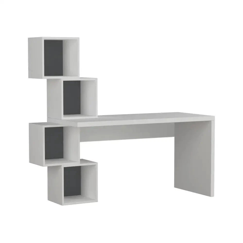 Decortieliving - Balance Modern Desk With Shelves 153.5cm