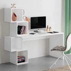 Decortieliving - Balance Modern Desk With Shelves 153.5cm