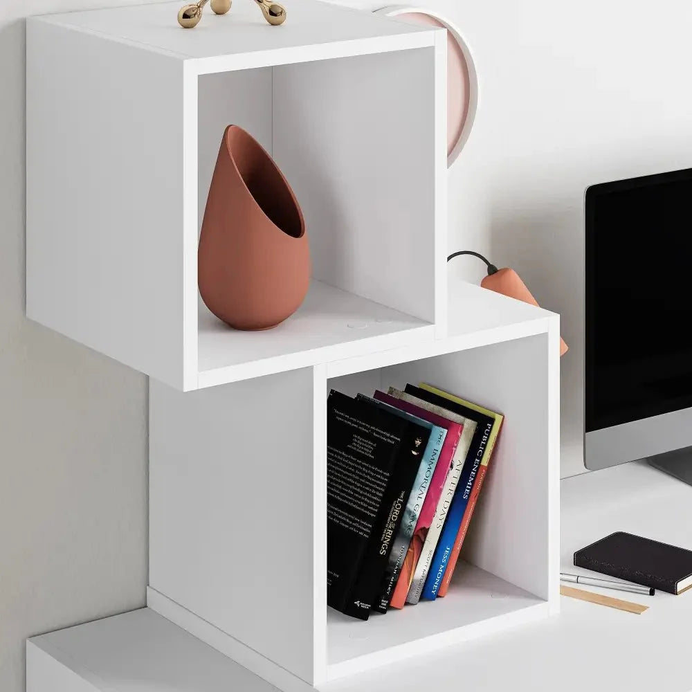 Decortieliving - Balance Modern Desk With Shelves 153.5cm