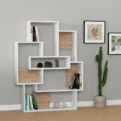 Decortieliving - Barce Modern Bookcase Display Unit H 132cm