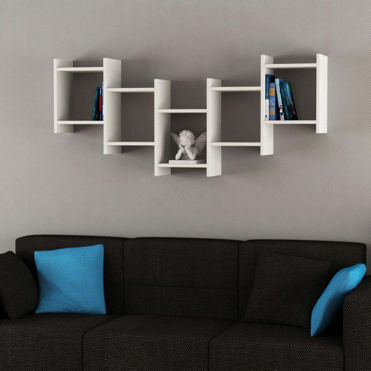 Decortieliving - Bat Modern Floating Shelf 64cm Tall