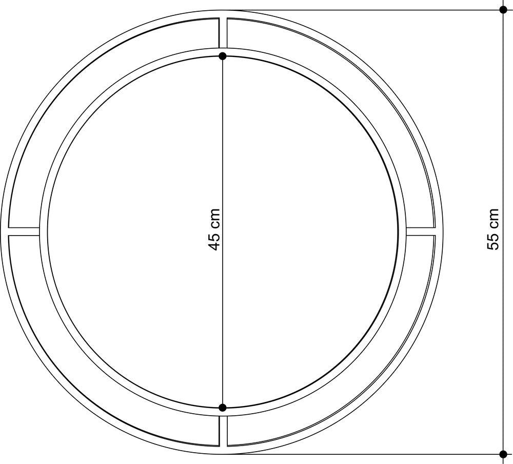 Decortieliving - Bubble Modern Design Mirror