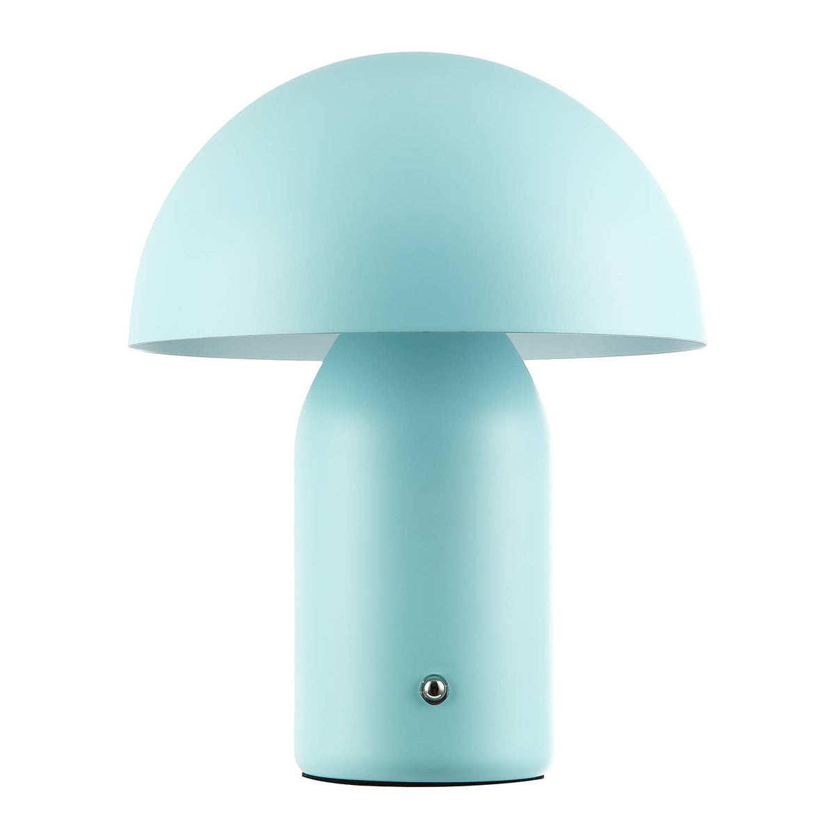 Decortieliving - Midnight Blue Mushroom Table Lamp 25cm | Rechargeable, Touch Dimmer