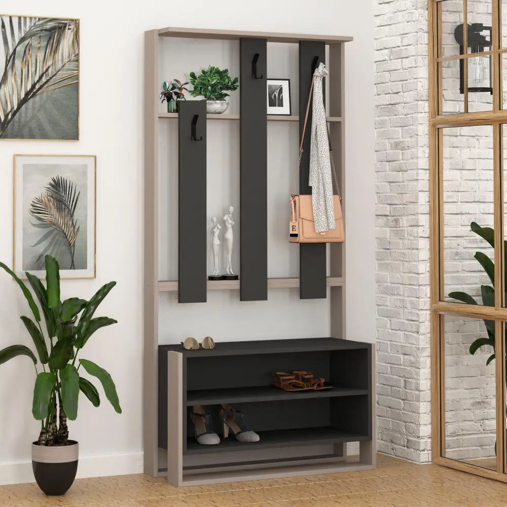 Decortieliving - Chester Hall Stand Shoe Rack Multipurpose Hanger