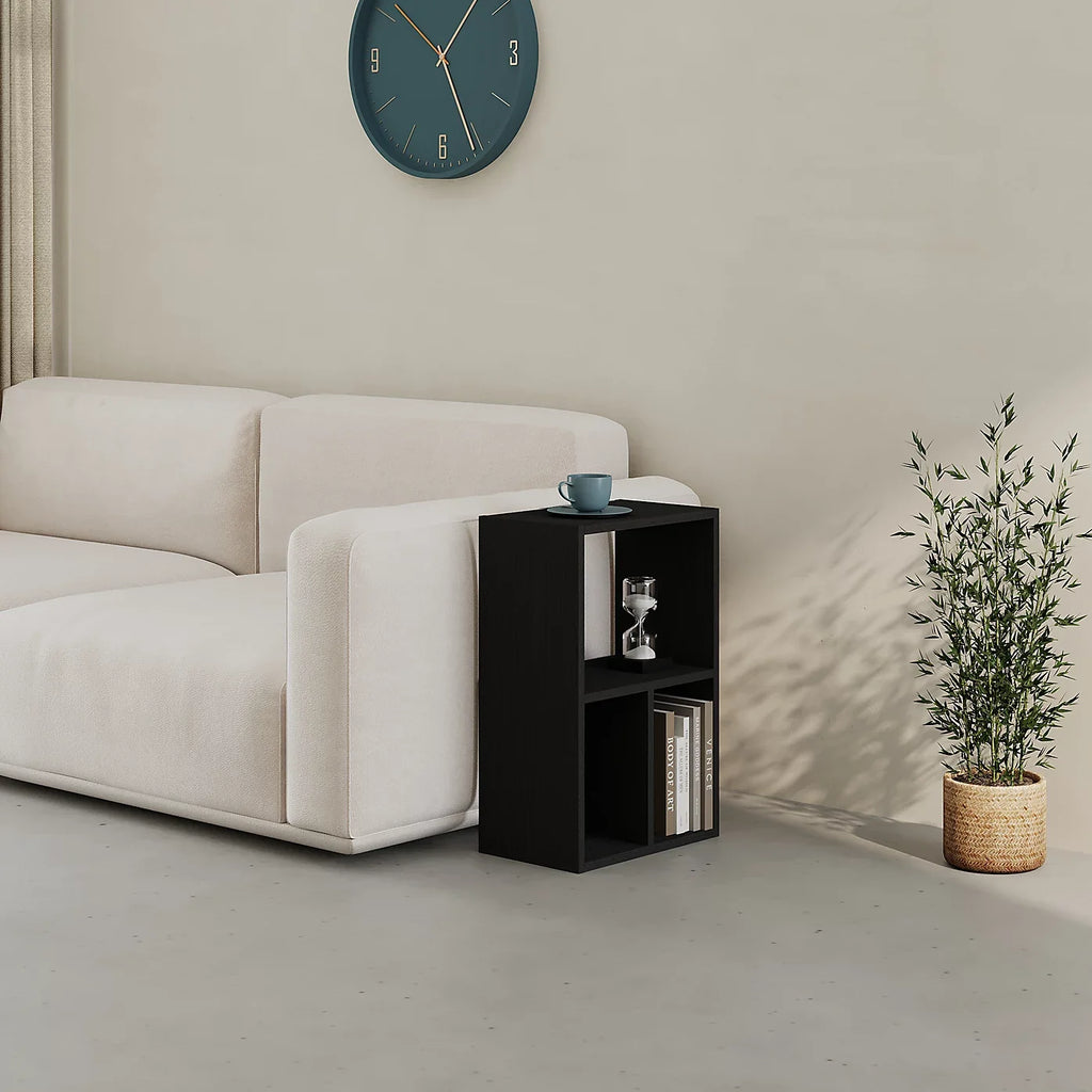 Bibliothèque basse Combayn – Meuble de rangement modulaire