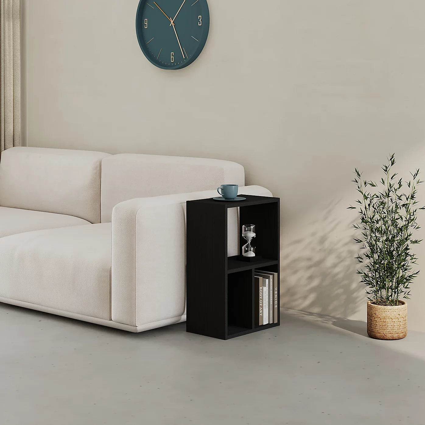 Bibliothèque basse Combayn – Meuble de rangement modulaire