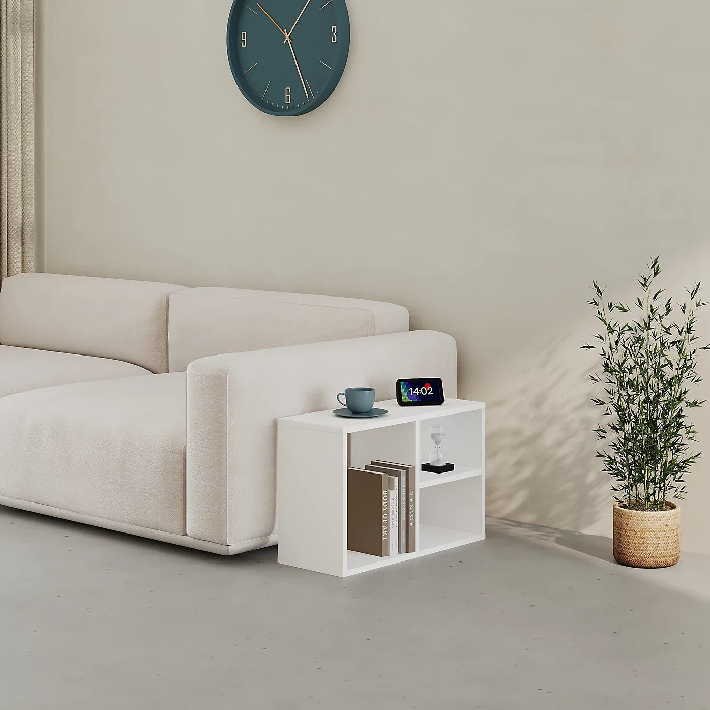 Bibliothèque basse Combayn – Meuble de rangement modulaire