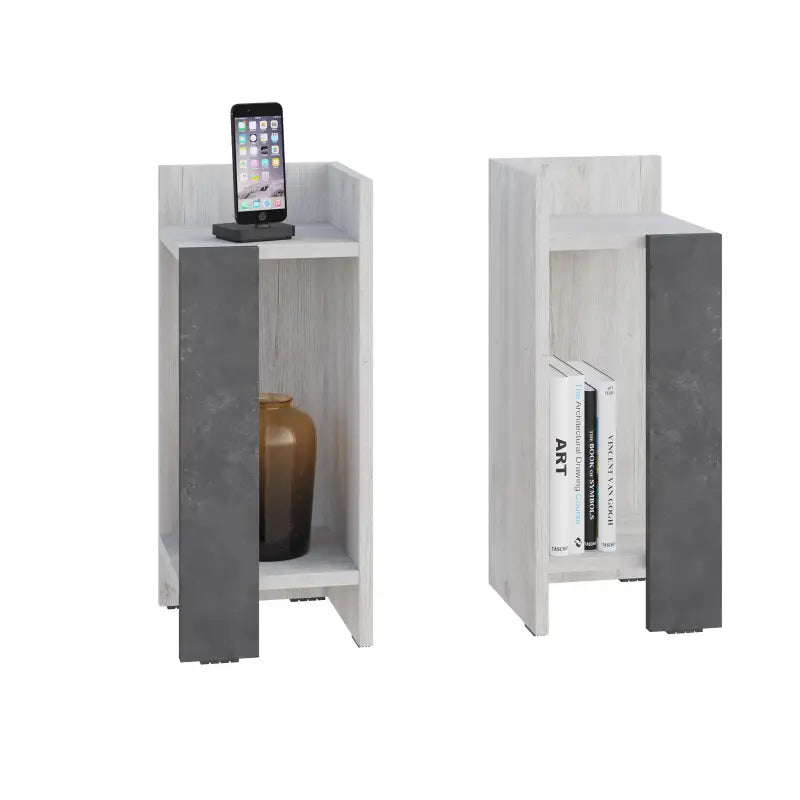 Decortieliving - Elos Modern Bedside Table Left And Right 25cm Narrow