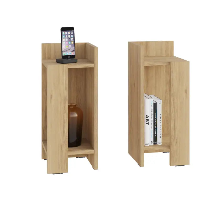 Decortieliving - Elos Modern Bedside Table Left And Right 25cm Narrow