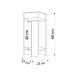 Decortieliving - Elos Modern Bedside Table Left Module 25cm Narrow