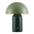 Decortieliving - Midnight Blue Mushroom Table Lamp 25cm | Rechargeable, Touch Dimmer