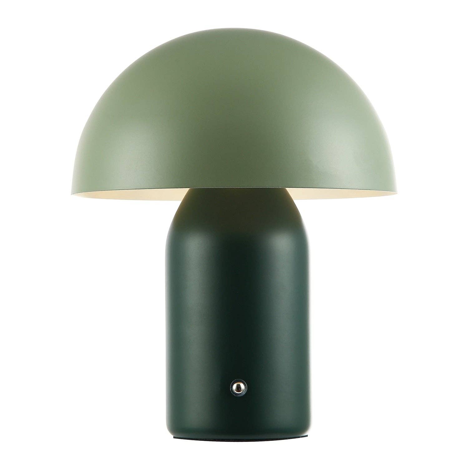 Decortieliving - Midnight Blue Mushroom Table Lamp 25cm | Rechargeable, Touch Dimmer