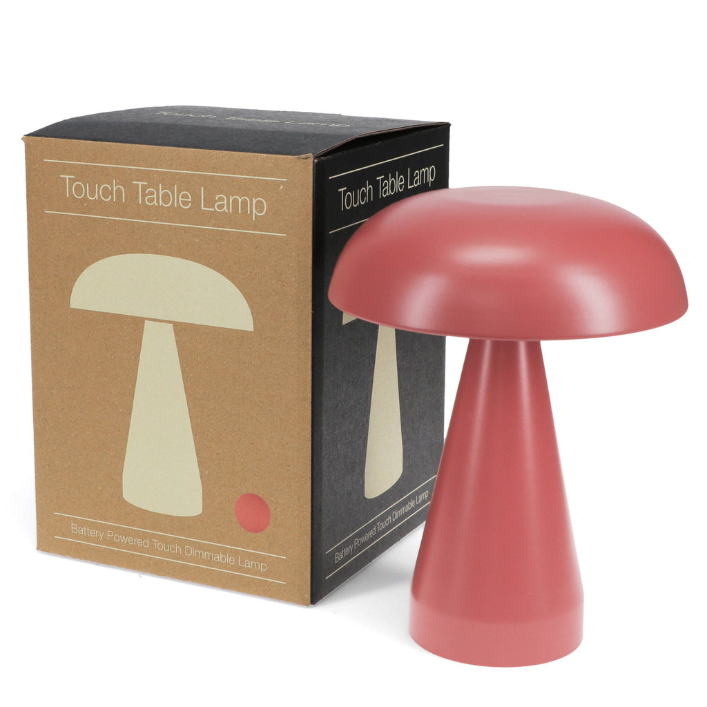 Decortieliving - Mushroom Touch Lamp | Cordless Dimmable Bedside Light