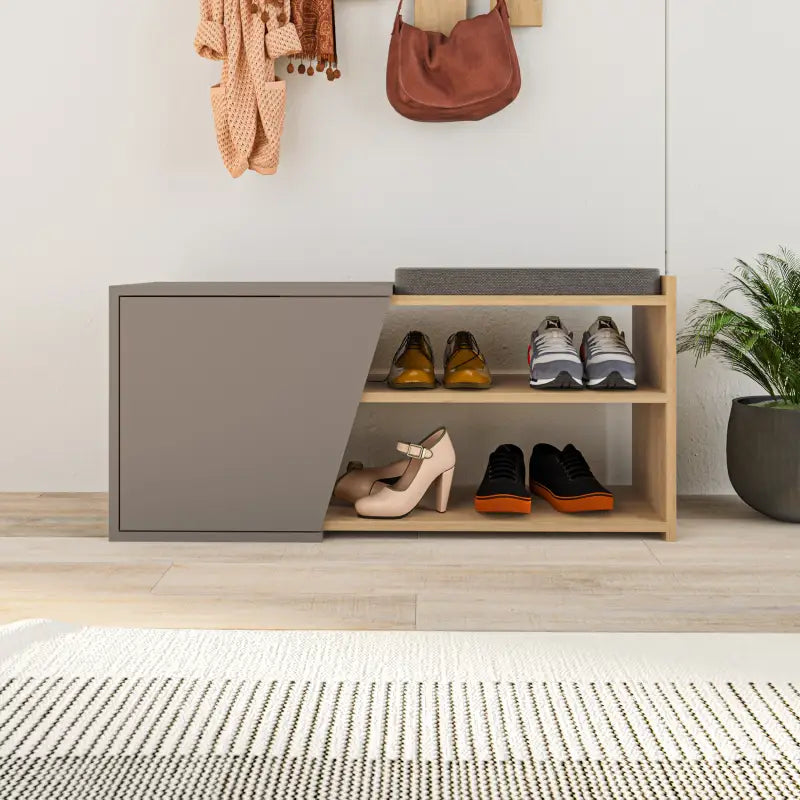 Decortieliving - Fiona Shoe Storage With Bench Width 104 cm
