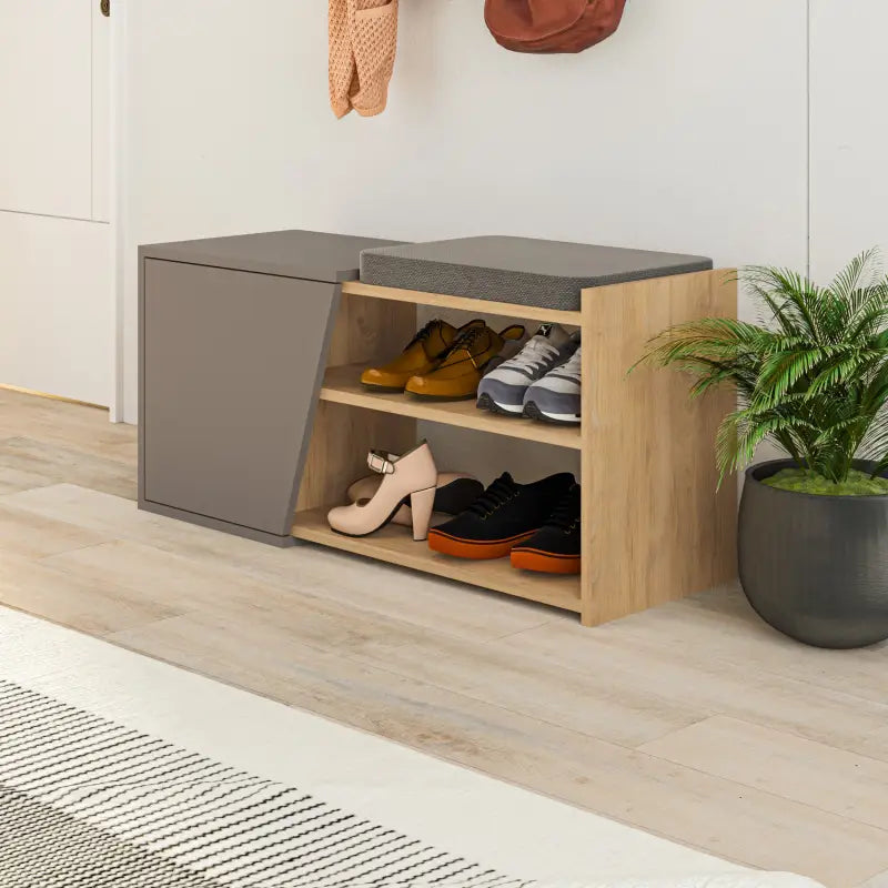 Decortieliving - Fiona Shoe Storage With Bench Width 104 cm
