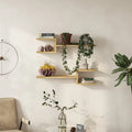 Decortieliving - Fork Modern Floating Shelf Set 18.2cm Short