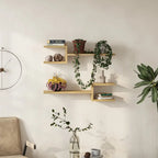 Decortieliving - Fork Modern Floating Shelf Set 18.2cm Short