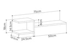 Decortieliving - Fork Modern Floating Shelf Set 18.2cm Short
