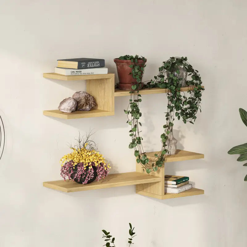 Decortieliving - Fork Modern Floating Shelf Set 18.2cm Short