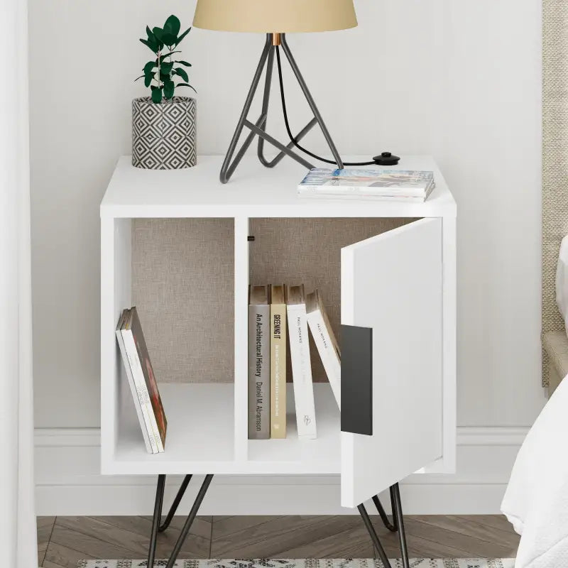 Decortieliving - Glynn Modern Bedside Table Width Bedroom Furniture 50.2cm