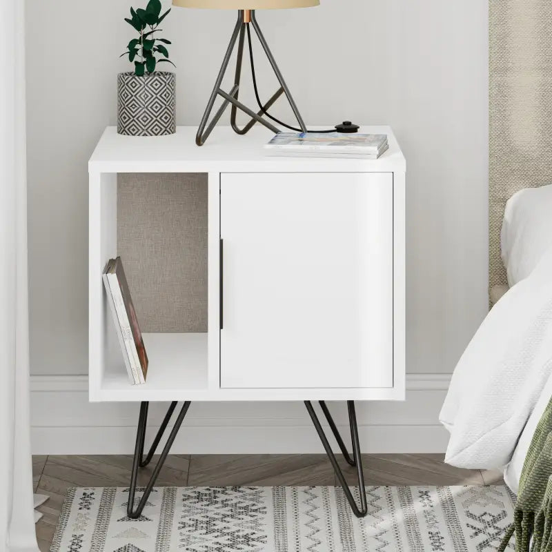 Decortieliving - Glynn Modern Bedside Table Width Bedroom Furniture 50.2cm