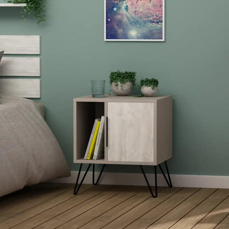 Decortieliving - Glynn Modern Bedside Table Width Bedroom Furniture 50.2cm