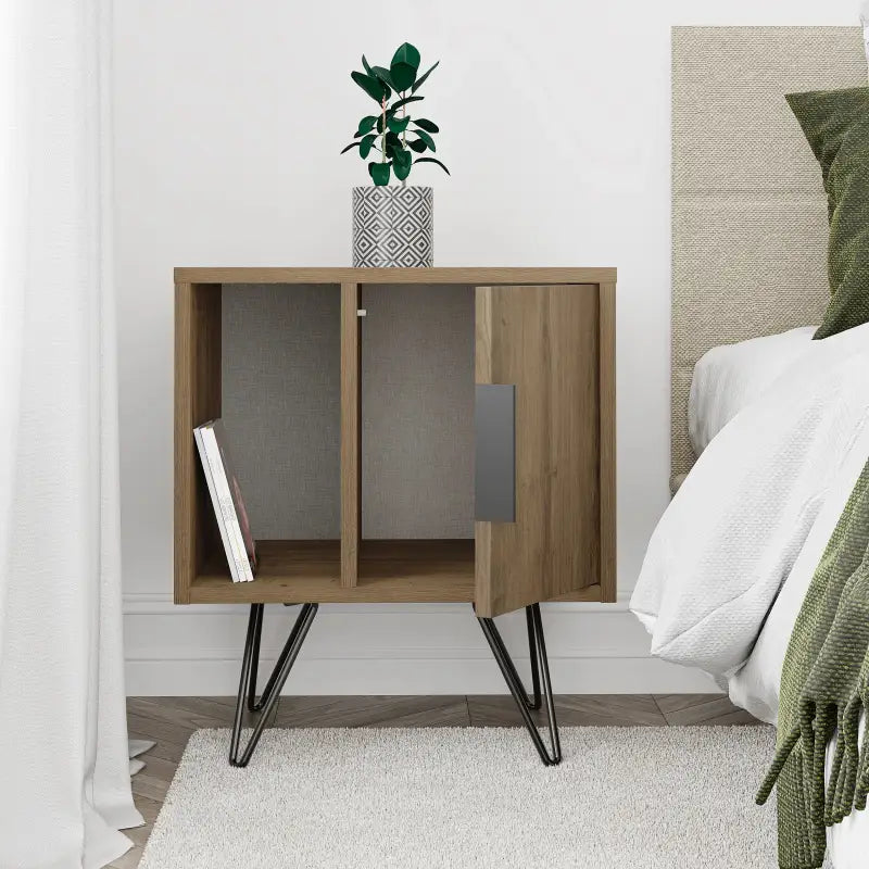 Decortieliving - Glynn Modern Bedside Table Width Bedroom Furniture 50.2cm