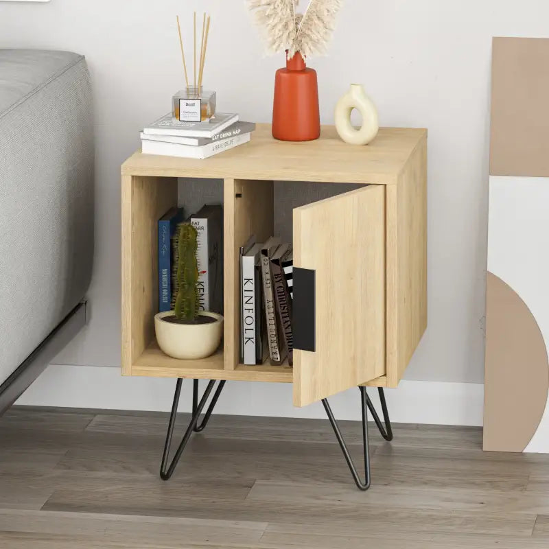 Decortieliving - Glynn Modern Bedside Table Width Bedroom Furniture 50.2cm