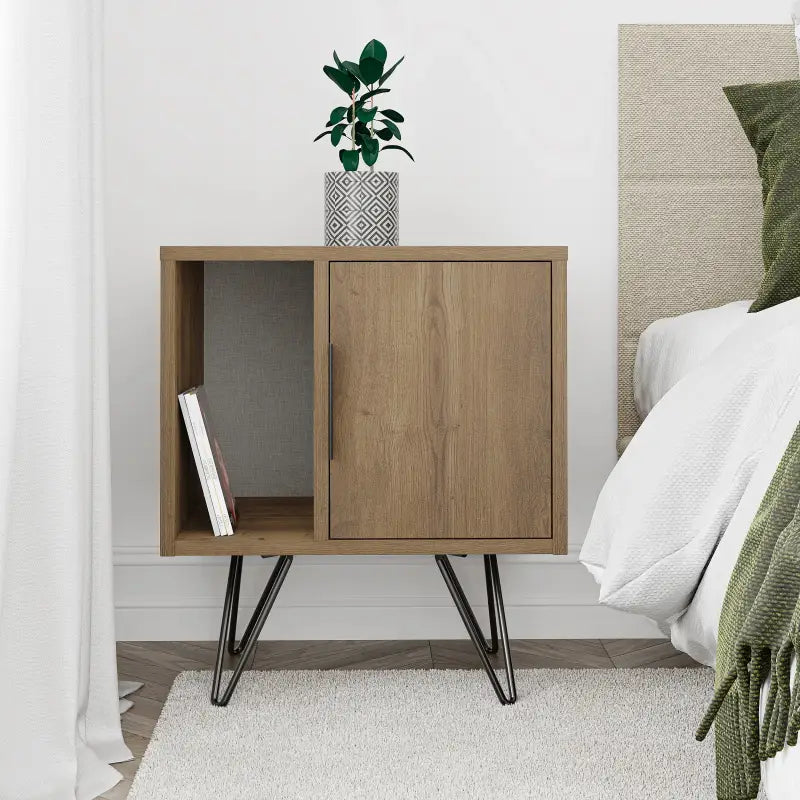 Decortieliving - Glynn Modern Bedside Table Width Bedroom Furniture 50.2cm