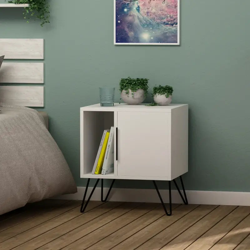 Decortieliving - Glynn Modern Bedside Table Width Bedroom Furniture 50.2cm