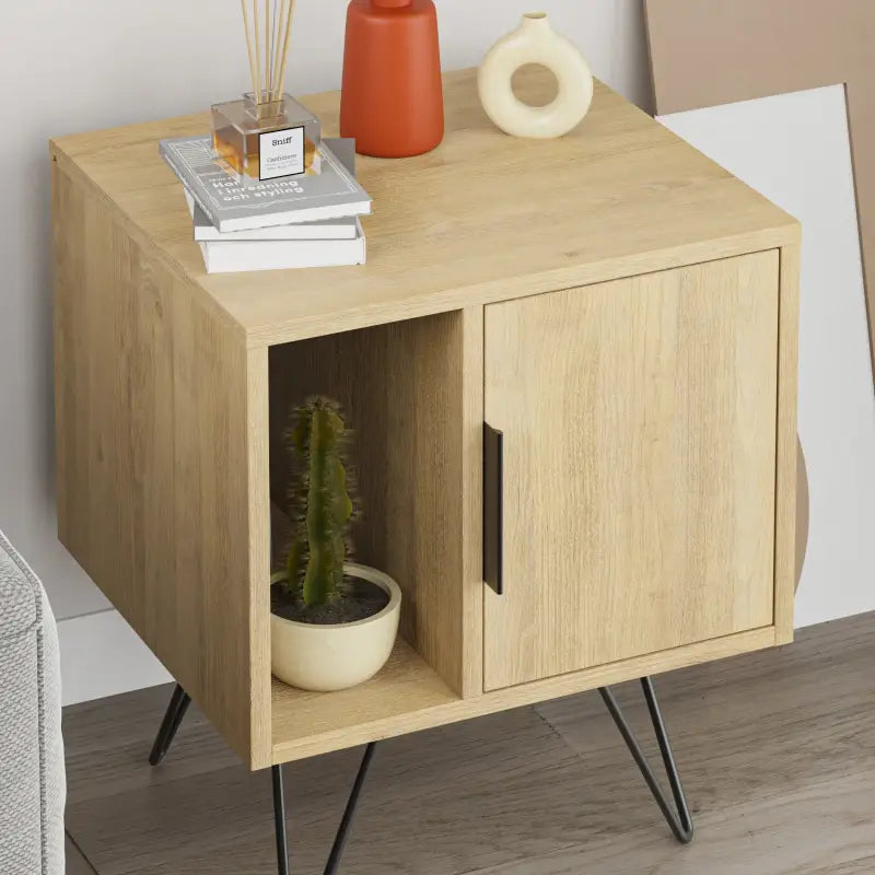 Decortieliving - Glynn Modern Bedside Table Width Bedroom Furniture 50.2cm