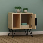 Decortieliving - Glynn Modern Bedside Table Width Bedroom Furniture 50.2cm