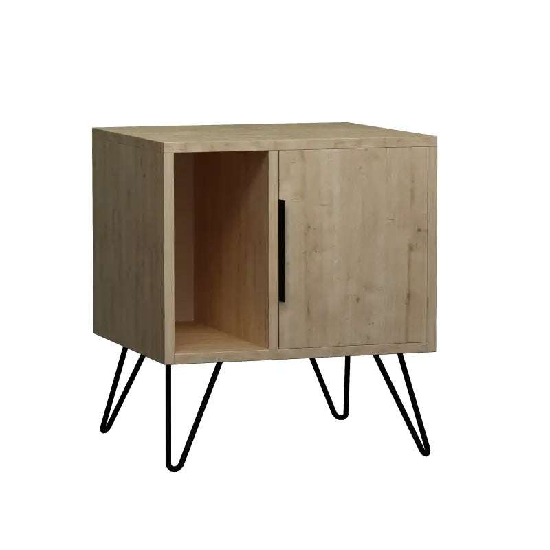 Decortieliving - Glynn Modern Bedside Table Width Bedroom Furniture 50.2cm