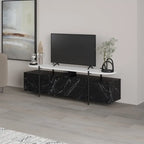 Decortieliving - Hanley Modern TV Stand Multimedia Centre TV Unit With Storage Cabinet 160cm