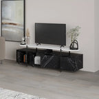 Decortieliving - Hanley Modern TV Stand Multimedia Centre TV Unit With Storage Cabinet 160cm