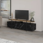 Decortieliving - Hanley Modern TV Stand Multimedia Centre TV Unit With Storage Cabinet 160cm