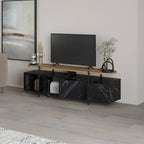 Decortieliving - Hanley Modern TV Stand Multimedia Centre TV Unit With Storage Cabinet 160cm