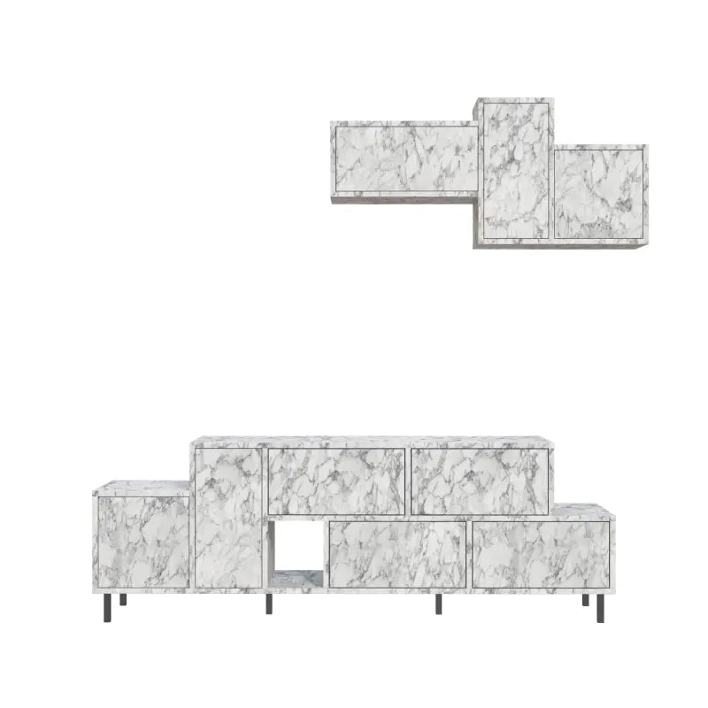 Decortieliving - Hermes Modern TV Stand Multimedia Centre TV Unit With Storage Cabinet 171.2 cm