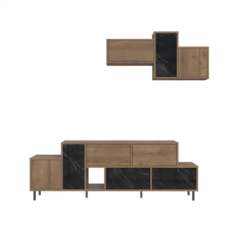 Decortieliving - Hermes Modern TV Stand Multimedia Centre TV Unit With Storage Cabinet 171.2 cm