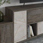 Decortieliving - Hermes Modern TV Stand Multimedia Centre TV Unit With Storage Cabinet 171.2 cm