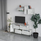 Decortieliving - Hermes Modern TV Stand Multimedia Centre TV Unit With Storage Cabinet 171.2 cm