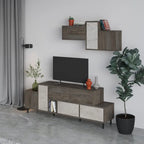 Decortieliving - Hermes Modern TV Stand Multimedia Centre TV Unit With Storage Cabinet 171.2 cm