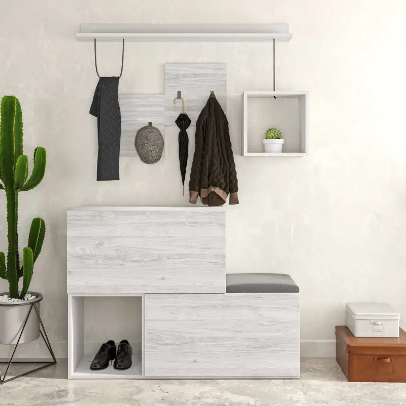 Decortieliving - Holdon Shoe Cabinet Hanger With Shelves