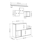 Decortieliving - Holdon Shoe Cabinet Hanger With Shelves
