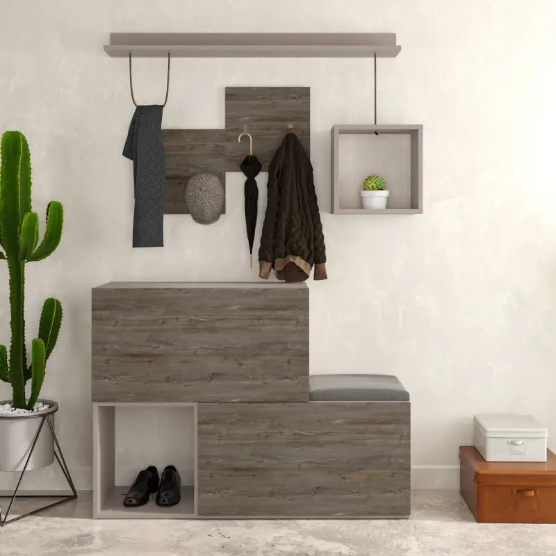 Decortieliving - Holdon Shoe Cabinet Hanger With Shelves