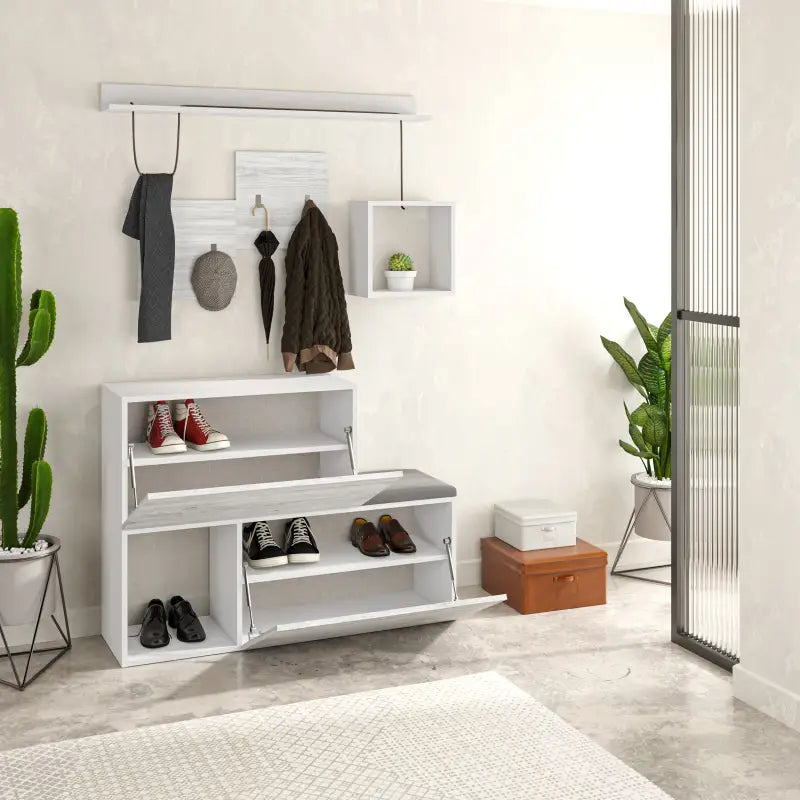 Decortieliving - Holdon Shoe Cabinet Hanger With Shelves