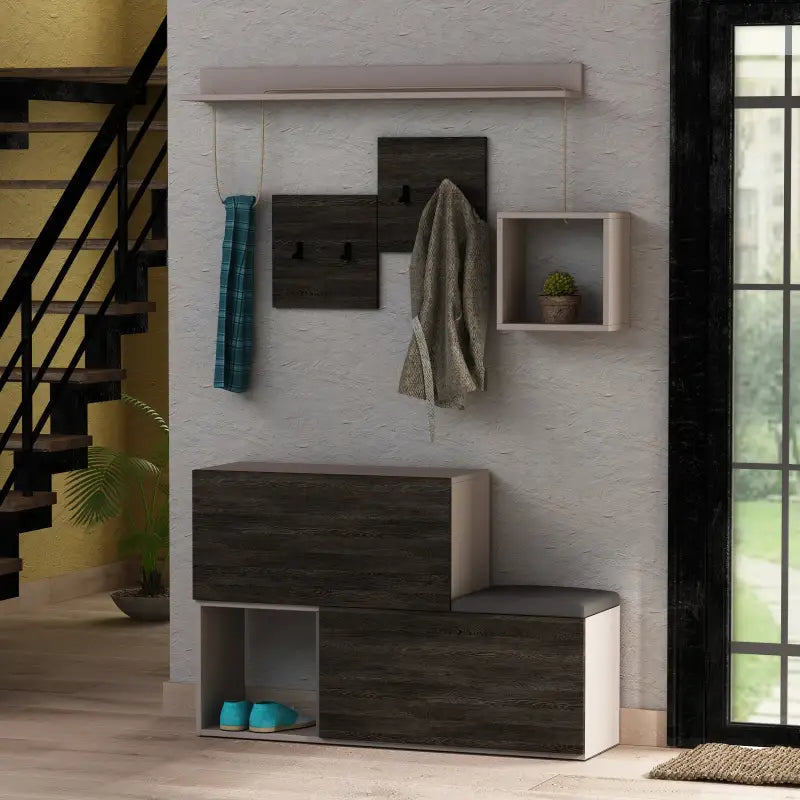 Decortieliving - Holdon Shoe Cabinet Hanger With Shelves